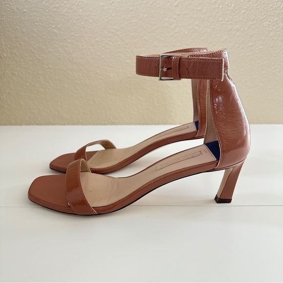 Stuart Weitzman Women's Ankle Strap Open Toe Heels Sandals in Blush Pink sz 8M - Picture 10 of 16